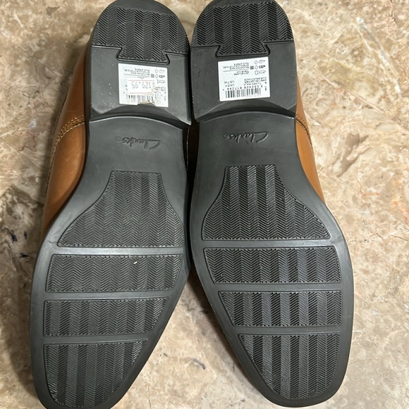 Clark’s shoes,men 7W, leather,NEW,TILDEN WALK , dark tan,Oxford,classy,comfy, - Picture 9 of 13